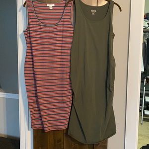 Maternity jersey knit dresses